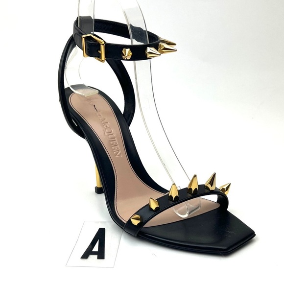 Alexander McQueen Shoes - ALEXANDER MCQUEEN Punk Stud Ankle Strap Sandal sz 8